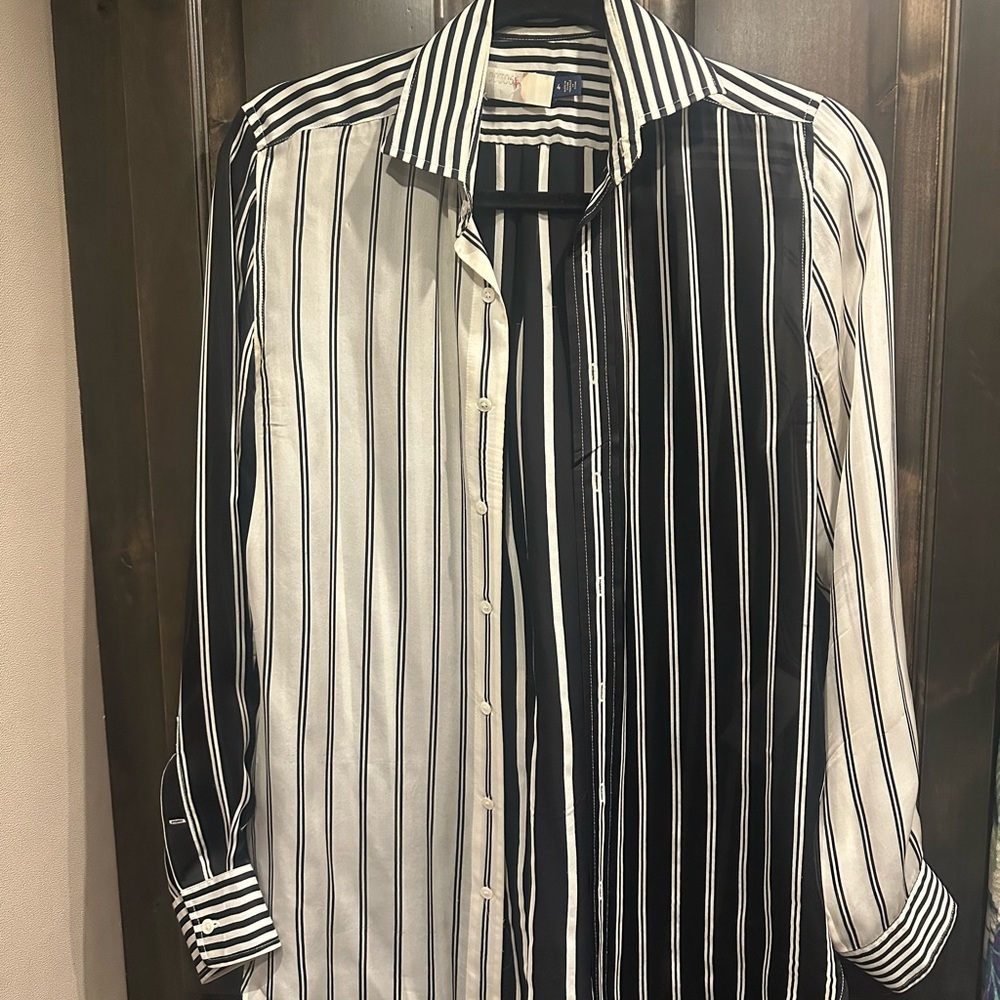 Ralph Lauren Black and White Striped women’s Shirt